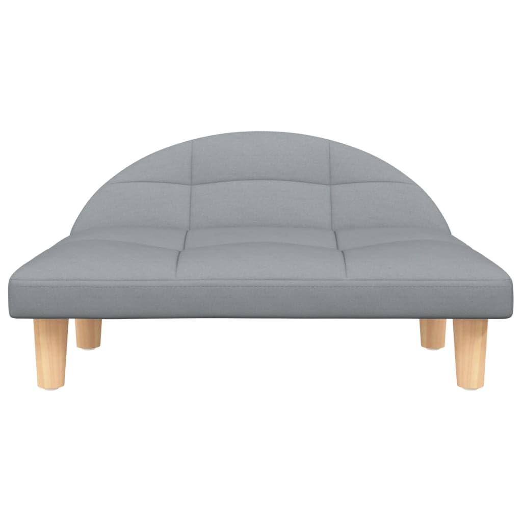 Homgoday Łóżko dla psa z tkaniny jasnoszare 70 x 52 x 30 cm, legowisko dla psa dla zwierząt domowych i kota struktura łóżka dla psów produkt dla zwierząt domowych i zwierząt