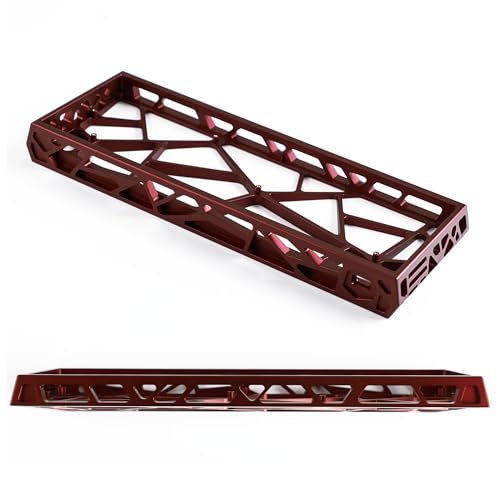 YMDK 60% Hollow60 V3 GH60 Gabinete de aluminio para teclados mecánicos compatible con Wooting60HE, Poker2, Pok3r, DZ60, YD60MQ, GK61, GK64, DK64, similar a Holy60 (Rojo anodizado) miniatura 2