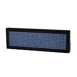  SODIAL Programmierbare LED Digitales Scrollen Nachrichtenname Tag-ID-Badge (11 x 44 Pixel) (Blau)