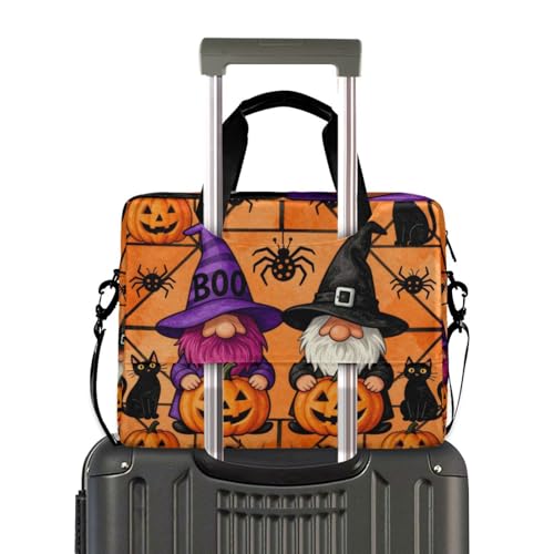 Funda para laptop 15.6" con asa y correa naranja miniatura 4