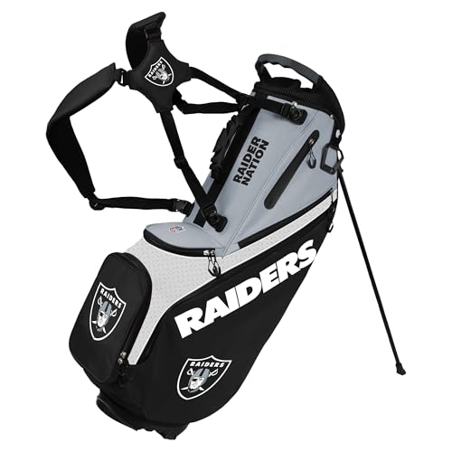 Team Effort Back Nine Stand Bag NFL Las Vegas Raiders