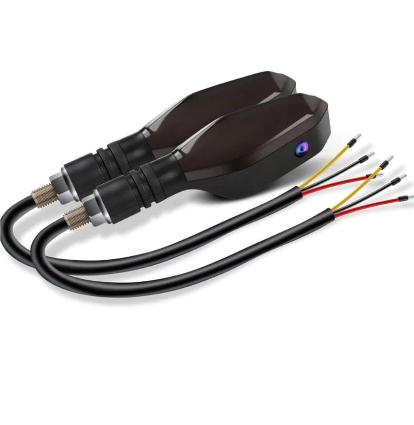 Clignotants Moto LED avec projection RVB et feux de stop arrière (Lot de 2)