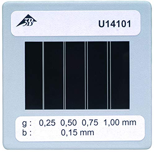 Diaphragm with 4 Double Slits of Different Spacings