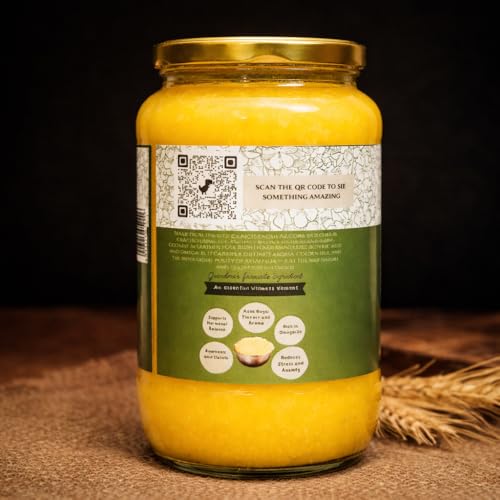 Image of Vaideek A2 Cow Ghee Cultured Desi Cow Ghee (500 ml)| Bilona Cow Ghee Two Way Churned | Made in Earthen Pots | Lab Certified