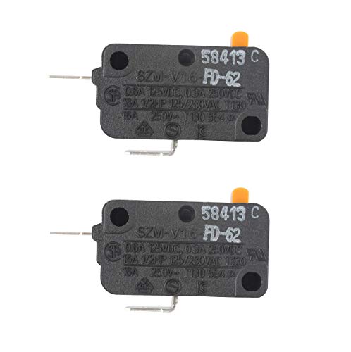 Podoy SZM-V16-FD-62 WB24X830 Microwave Switch for Compatible with GE WB24X0800 WB24X800 SZM-V16-FA-62 AP2024338 253820 AH237422 EA237422 PS237422 WB24X0800 WB24X0830 Door Monitor Switch (Pack of 2)