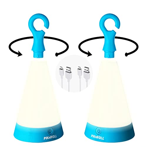 LED Camping Lantern USB Charging(2 Pack), Rechargeable Lantern, PIKnROLL, Emergency, Kids Lantern, Camping Lights, Rechargeable Lights, 500LM, Hurricane, Survival Hiking Fishing Home Outage