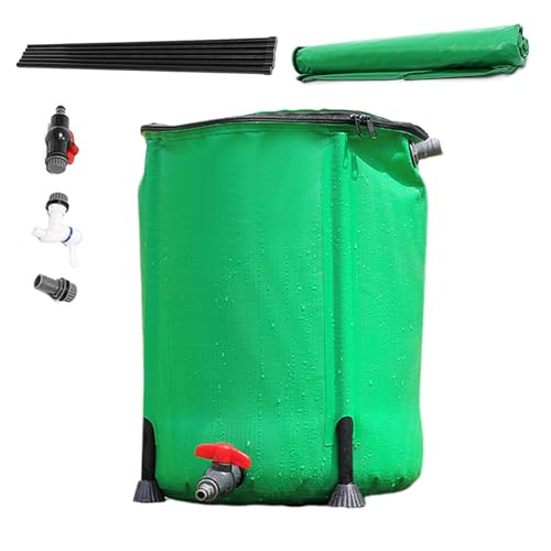 Barile di pioggia - Raccolta 'acqua piovana pieghevole, barile di raccolta 'acqua in PVC | Barile di raccolta 'acqua piovana con contenitore di stoccaggio con tassello, barile di raccolta