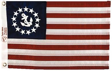 Taylor U.s. Yacht Ensign Flag Dlx Sewn 24in X 36in 8136