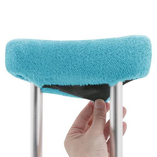 TOMMHANES AMISGUOER Crutch Pads Underarm Crutches Pads Crutch Hand Grip Covers Crutch Pads Washable OneSize (2 Armpit, 2 Hand Cushion) (CP09B) - Thumbnail 3