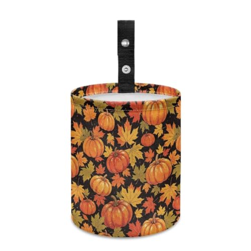 Image of Thanksgiving Turkey Car Trash Can, Cute Car Trash Bag, Hanging Organizer and Storage Bag, Universal Fit for Front Seat, Back Seat, Floor, Headrest