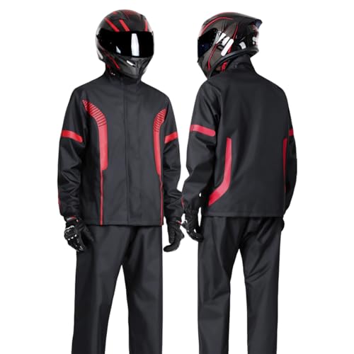 Pantalon de pluie homme et veste étanche respirante cyclisme avec bande réfléchissante