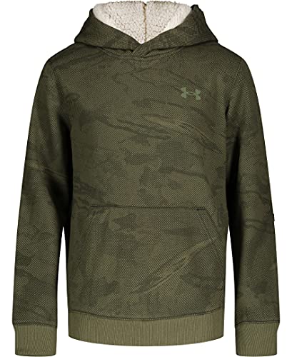 Sweat à capuche outdoor garçon Under Armour vert marine taille L