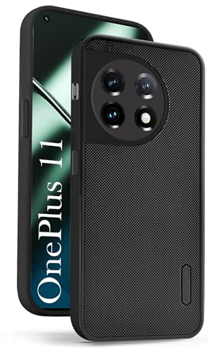 Image of Jkobi Back Case Cover for OnePlus 11 5G (Textured Grip Design | Camera Protetion | Slim and Light Weight | Soft Touch and Feel | Black)