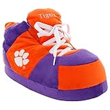 Comfy Feet Unisex Sneaker Slipper, Clemson Tigers, 7-9 US Men
