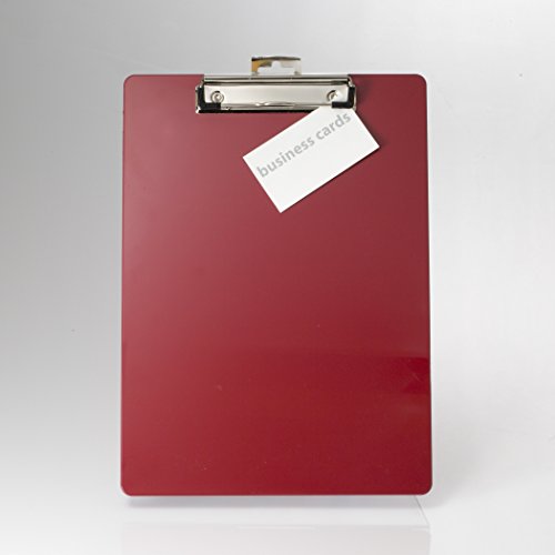 Officemate Recycled Plastic Clipboard, Letter Size, Red, Pack Of 6 (83083) #TOP2