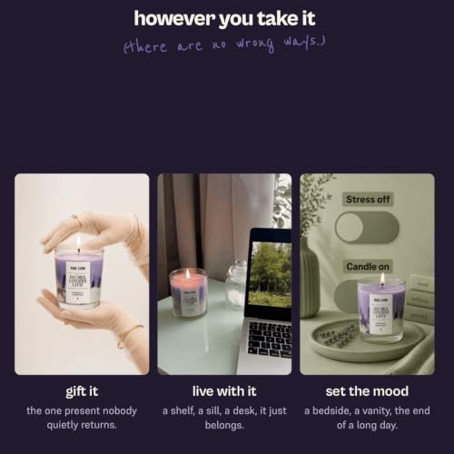 Image of RAD LVNG Oat Milk Lavender Latte Petite | 100g Soy Wax Scented Candle | 18hr+ Burn | Gel Wax Cubes | Silicone Lid | Hand-Poured | Lavender, Oat Milk, Gourmand | Gifting & Home Decor