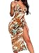FEIYOUNG Women Sexy Three Pieces Tops Bottoms and Floral Cover-ups Or Two Pieces Hater Neck Summer Beach Swimsuits