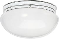 Vista 19 de NUVO SF77/062 Dos luces de montaje empotrado de hongos, vidrio blanco/blanco