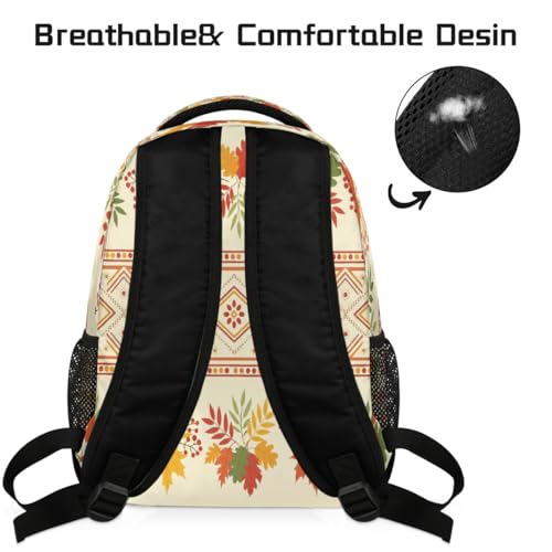 Mochila ligera para laptop de 15.6 pulgadas con estampado botánico 4