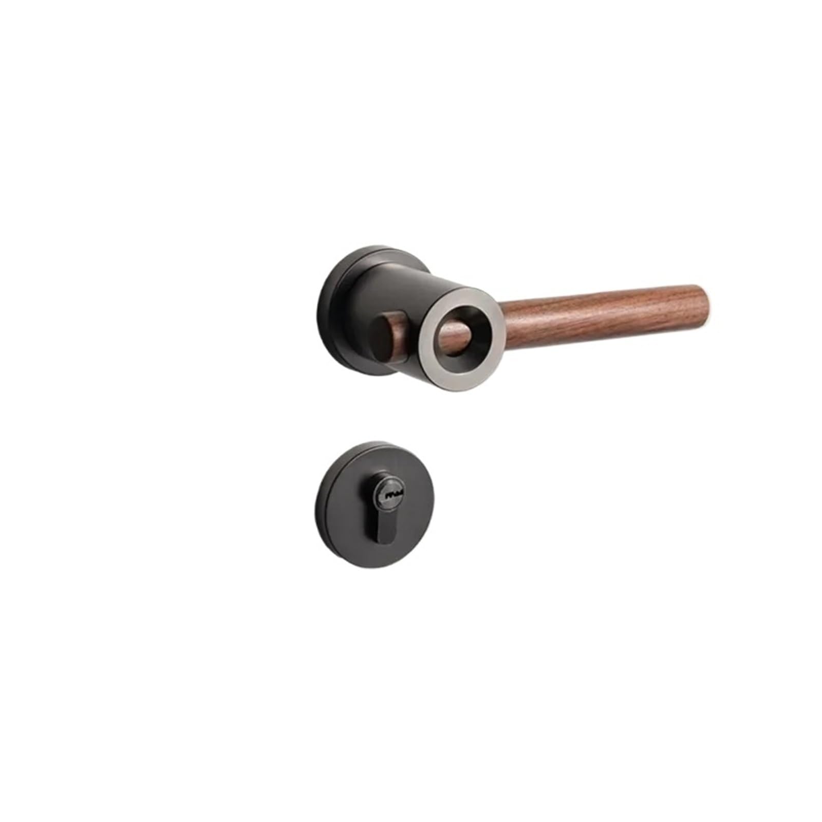 OPTEPYOE Handle Safety Door Lock Bedroom Split Silent(Gray-Magnetic Lock)