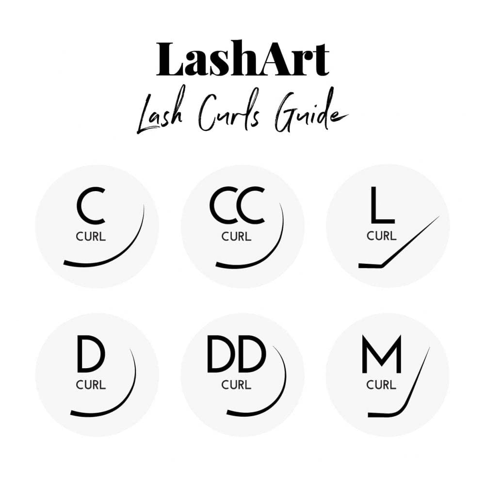 Cashmere Lashes Matte 0.20 D curl 9mm Classic Flat Ellipse Individual Eyelash Extensions, Black - Image 2