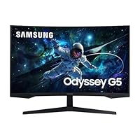 Samsung Monitor Gaming Odyssey G5 (S32CG554), Curvo (1000R), 32', 2560x1440 (WQHD 2K), HDR10, VA,...