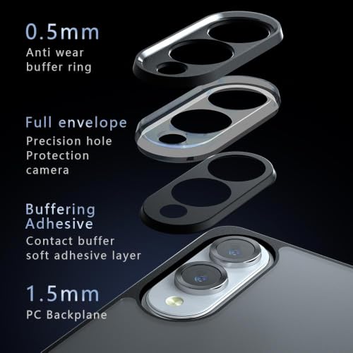 Image of Matte Frosted Phone Case for Samsung Galaxy S25 Edge 5G,Black | Anti-Fingerprint, Never Turns Yellow, Micro Arc Edge, Camera Protection,Drop Impactwith ,Air Bag Drop Protection
