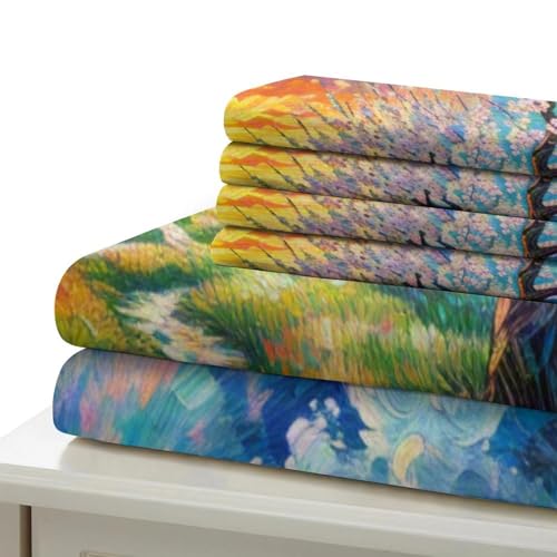 Housse de couette 3D fleur d'abricot en microfibre douce et zippée