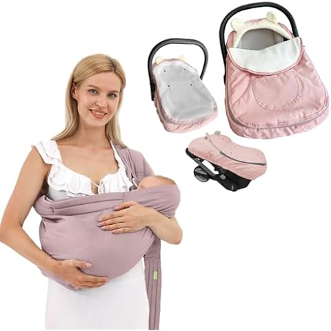 Baby Carrier-Baby Wraps Carrier-Baby Sling and Pink Car Seat Covers for Babies Cover