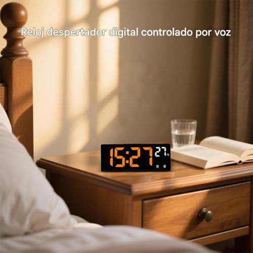 Réveil numérique de table avec fonction snooze pour table de nuit - 7