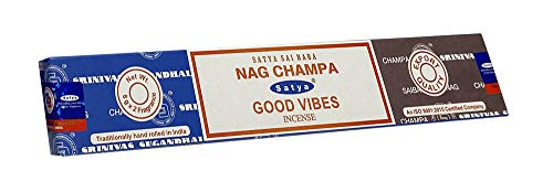 Satya 01318 Nag Champa & Good Vibes Combo Set Of Incense Sticks, 12 Packs x 16g, Multicolor - Image 2