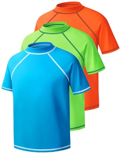 Boys UPF 50+ Rash Guard Swim Shirt