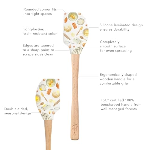 Spatule manche bois Tovolo pour préparation repas et cuisson - 4
