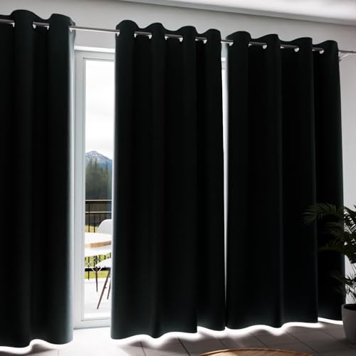 Rideau à oeillets occultant 135x300 cm Eclipse Kaki pour un intérieur chic
