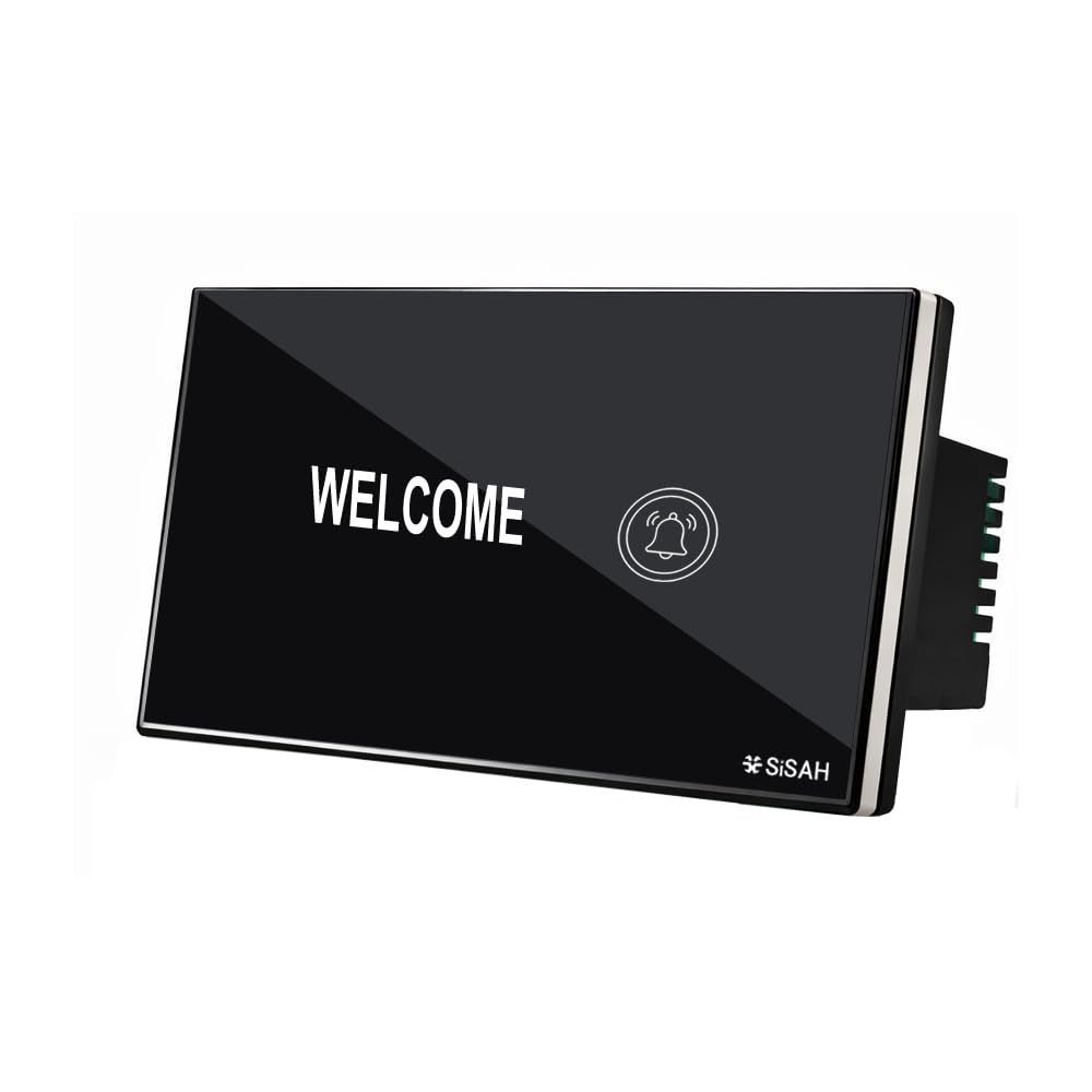 Sisah Hot Digital Glass Touch Bell Switch Modular Fitting-image-7