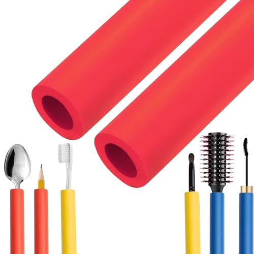 3.2ft Non-Slip Foam Pipe Insulation, ID 7/10' 6/7' 1' 1-1/10' 1-1/4'' Covers for Tools Exercise Machine(Red,1-1/4' ID x 1/5'' TK x 3.3ft)
