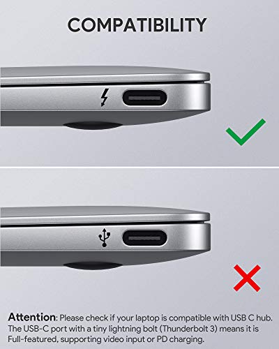 AUKEY USB C Hub 10 em 1 adaptador tipo C com Ethernet, 4K HDMI, VGA, 2 USB 3.0, 2 USB 2.0, 100 W PD,