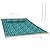 Sunnydaze Printed Quilted Polyester Double Hammock and Pillow - 450-Pound Weight Capacity - Cool Blue Tropics