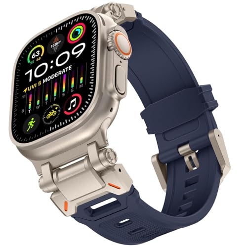 Bracelet Apple Watch Ultra 2 49mm TPU bande connecteur métal JDIME