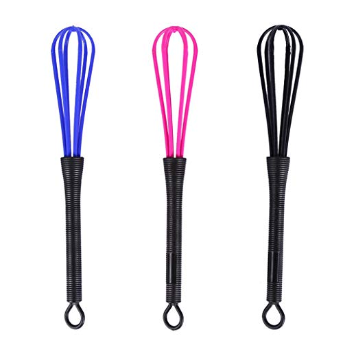 Whisk Set, 3Pcs/6Pcs Plastic Salon Barber Hairdressing Hair Color Dye Cream Whisk Kitchen Balloon Whisk Mixer Stirrer Tools (3)