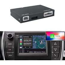 Carplay Android Auto Adapter Wireless Carplay Retrofit Kit Decoder for Toyota Touch2 & Entune2.0 2014-2019 Fit for Corolla / Prius / RAV4 / Highlander / Sienna / Tacoma / Yaris / CH-R / Avalon / Tundra / Verso / Camry