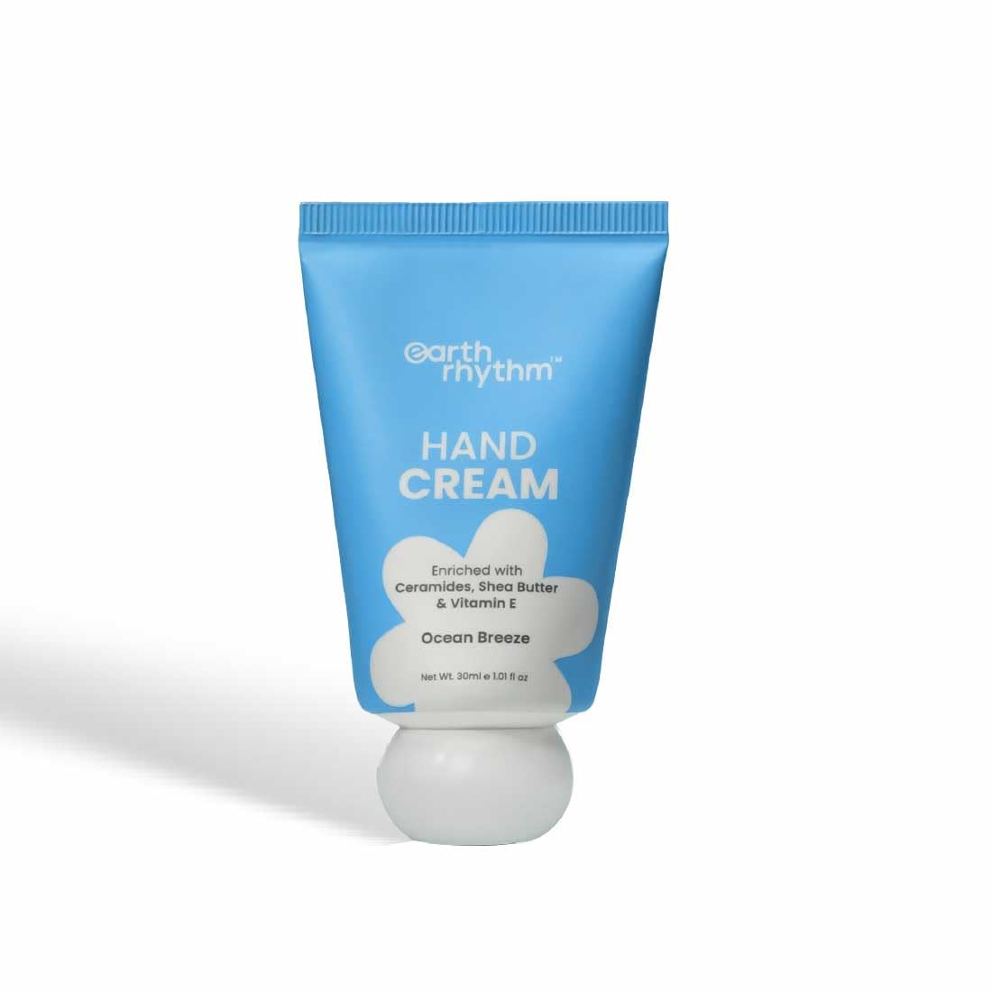 Earth Rhythm Softening Hand Cream, Locks Moisture with Ceramides, Fast Absorbing, No Silicones - Ocean Breeze