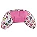 Emorias Coussin de cou portable pour ceinture de sécurité de voiture pour enfants et adultes 11*11*35cm rose