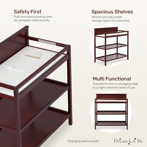 Image of Dream On Me Jax Universal Changing table in Cherry