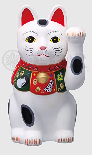 薬師窯 錦彩福尽招き猫 運気アップ 風水 置物 インテリア 猫 ねこ ネコ