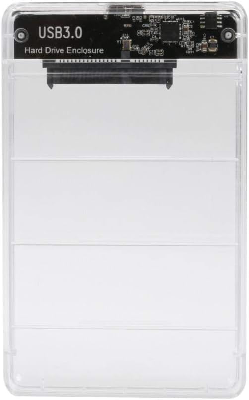 Case para HD Transparente USB 3.0 Testado por 7 dias