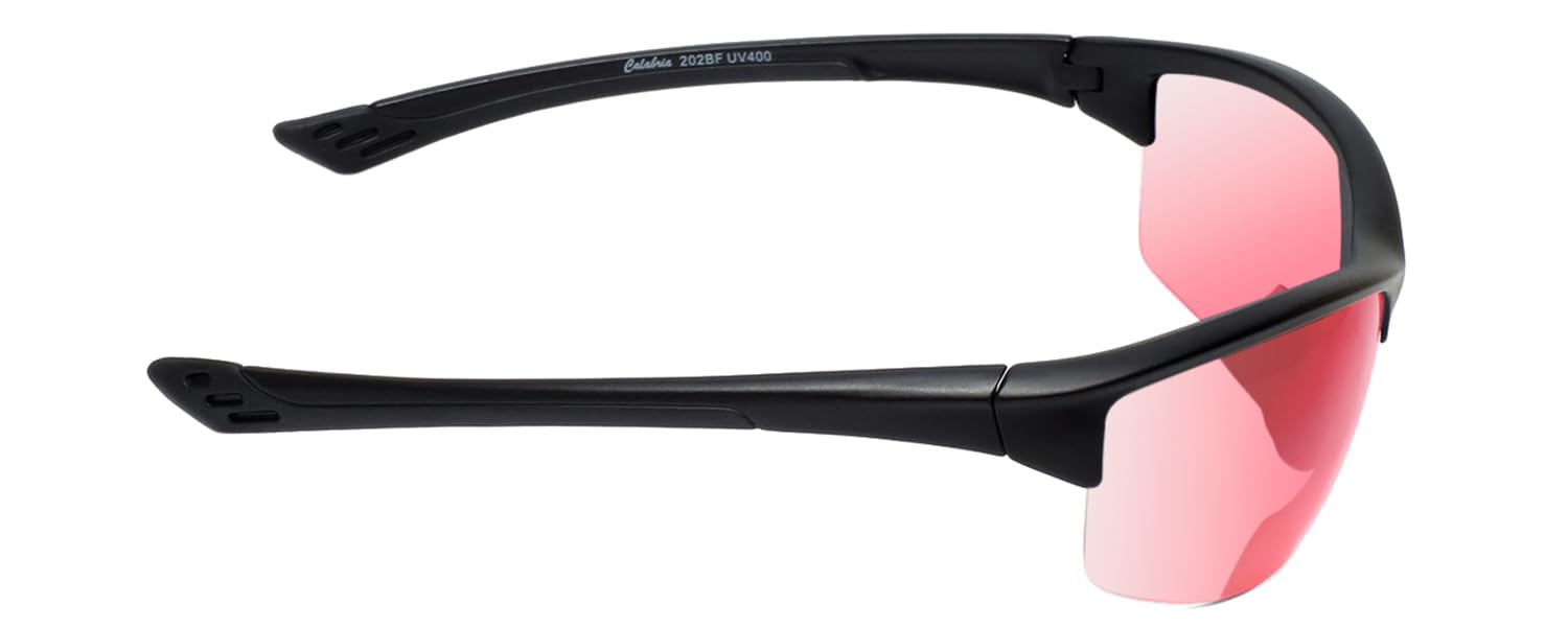 Sport 202BF - Gafas de seguridad bifocales para lectura, para hombres y mujeres, antivaho, envolventes, protección UV, sin montura