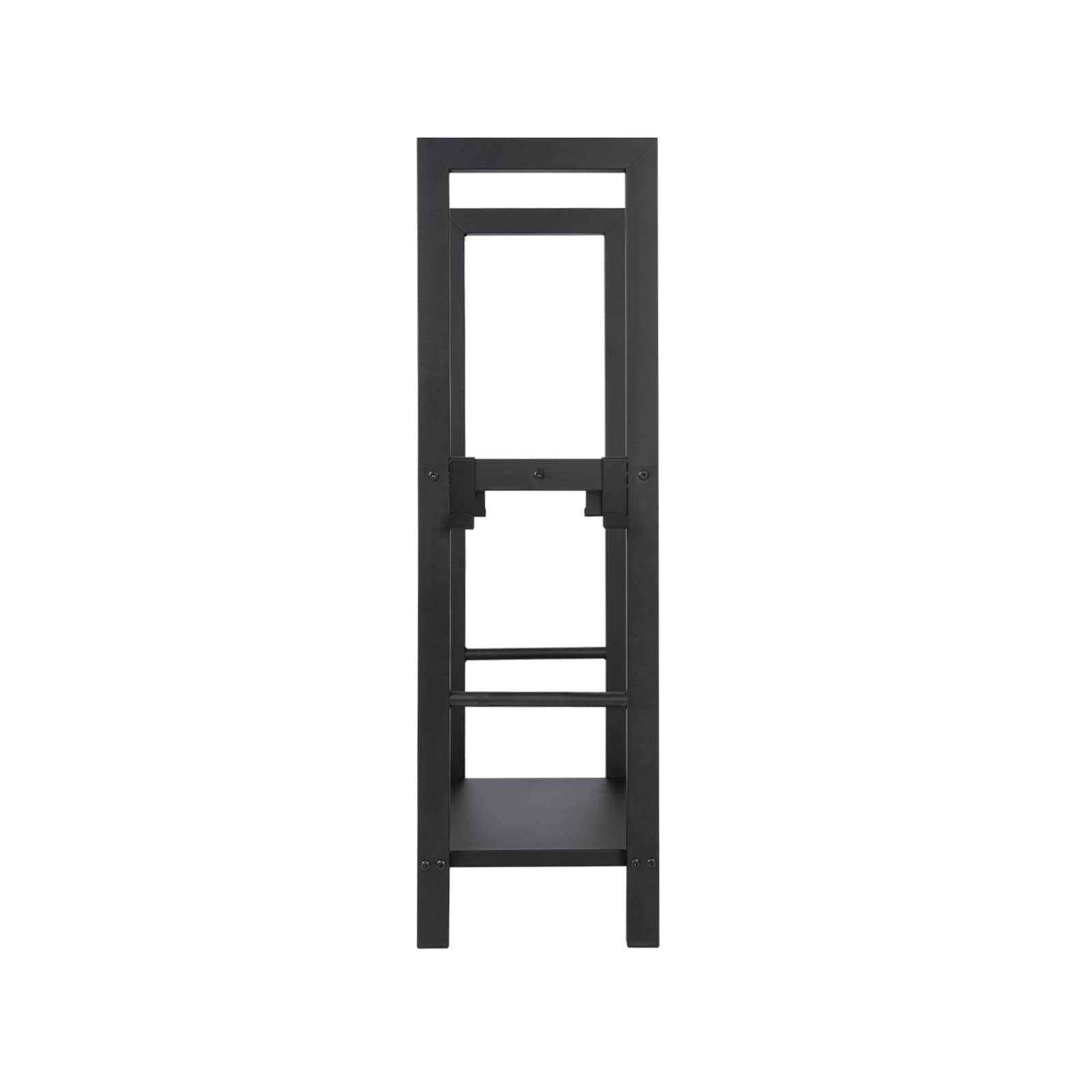 Floordirekt Estantería para leña de chimenea para interior y exterior, estantería de metal para almacenamiento de madera de Corfú, 40 x 30 x 100 cm