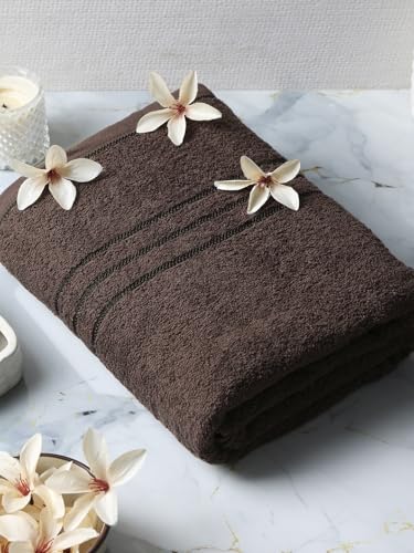Image of Monte Carlo Brown Solid 340 GSM FS 1 Car Towel (Width 90 CM X Length 180 CM) 2