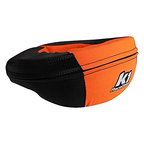 K1 Race Gear Junior Neck Protector Brace (Carbon/Orange)